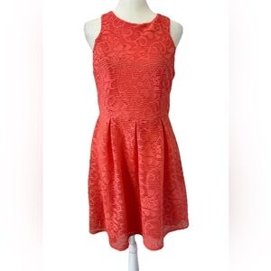 Maurices Coral Sleeveless Lined Fit & Flare Dress
